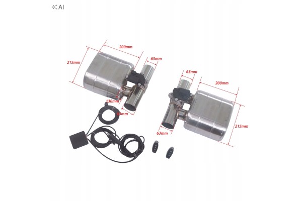 Active through chamber silencer 63mm