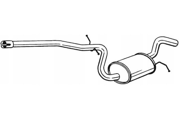 Bosal 285 457 Middle silencer Car type passenger cars