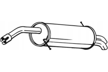 FINAL SILENCER BOS154 487 154 487 Catalog number of the original FORD 1521749 FORD 1540181 FORD 1542082 FORD 1580170 FORD 167379