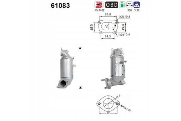 CATALYST EURO EMISSION 6 61083 AS HYUNDAI KIA Packaging status original
