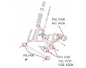 Polybusze Suzuki Jimny III from 1998 eccentric control arm bushings set 80ShA Part manufacturer Kalgum