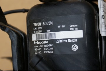 VW SHARAN 7N TSI WEBASTO HEATING 7N0815065N Part manufacturer Volkswagen OE