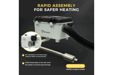 Calefactor de estacionamiento 8KW 12/24V 230V con ventilación y arran