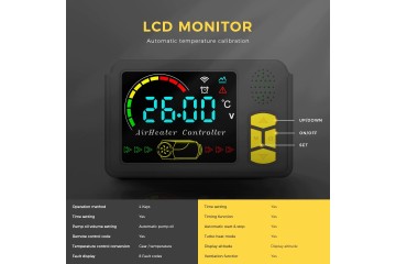 Calefactor de estacionamiento 8KW 12/24V 230V con ventilación y arran