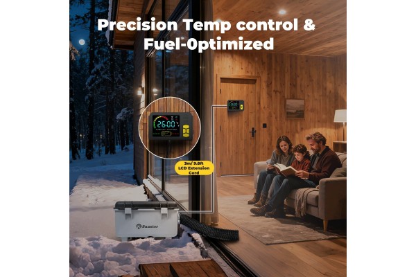 Calefactor de estacionamiento 8KW 12/24V 230V con ventilación y arran