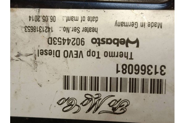 2012 Volvo S60 Parking heater Webasto 31366081 Catalog number of the original 1421318653
