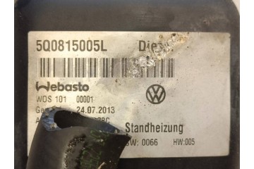 2014 Volkswagen Golf VII Parking heater Webasto 5Q0815005L Catalog number of substitutes 24072013