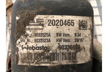 WEBASTO DAF CF 2020465 Other 10 8 THERMO PARKING HEATER Car type passenger cars