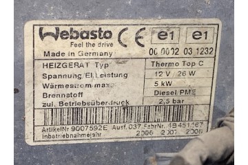 Webasto Heater for VW Transporter T5 7H0815071E Bus 2 5 03 15 Car type passenger cars