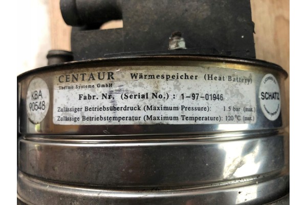1 97 01946 CENTAUR HEAT ACCUMULATOR Quality of parts according to GVO O original with manufacturer s logo OE