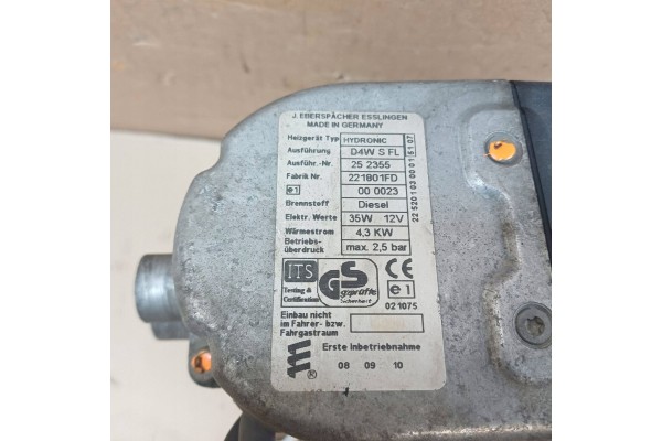 Calefactor de estacionamiento para Nissan King Cab Navara 2007 (Webast