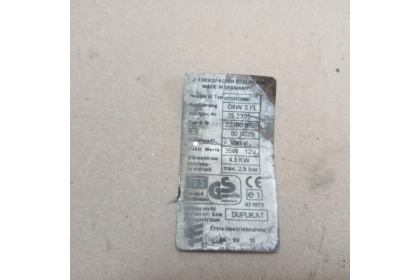 Calefactor de estacionamiento para Nissan King Cab Navara 2007 (Webast