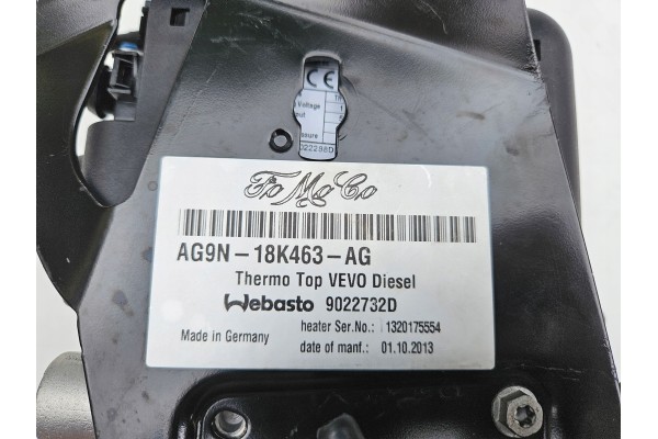 Webasto Thermo Top VEVO Ford S max Mondeo 9022288D AG9N 18K463 AG Product weight with unit packaging 7 kg