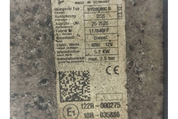 Calefactor auxiliar Webasto para Hyundai i40 2012 (Calefactor estacion