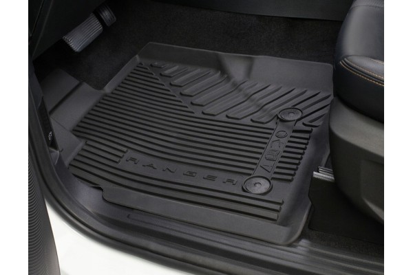 Alfombrillas de goma delanteras y traseras Ford Ranger 2022