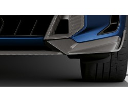 Original L Performance BMW X5 G05 LCI front bumper carbon overlay