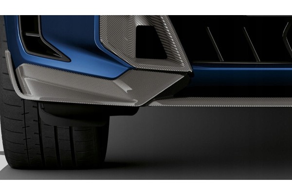 Original P Performance BMW X5 G05 LCI front bumper carbon overlay