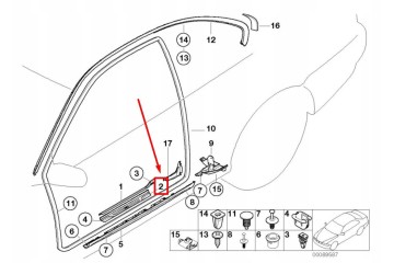 BMW Serie 3 Convertible E46 Cubierta de Umbral Derecha M3 51477891928