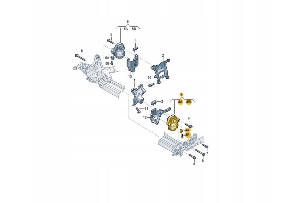 VAG 4H0 199 383 C ENGINE CUSHION