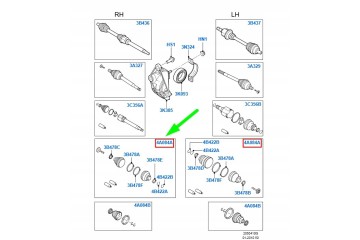 Kit de Fuelle de Junta Homocinética FORD GALAXY MK2 AG91-4C062-GA