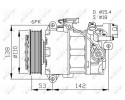 AIR CONDITIONING COMPRESSOR NRF 32463 Catalog number of the part 64529182793 91