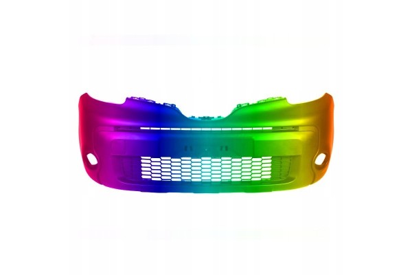Front bumper with halogen mount with reinforcement black KANGOO Quality of parts according to GVO P replacement with original qu