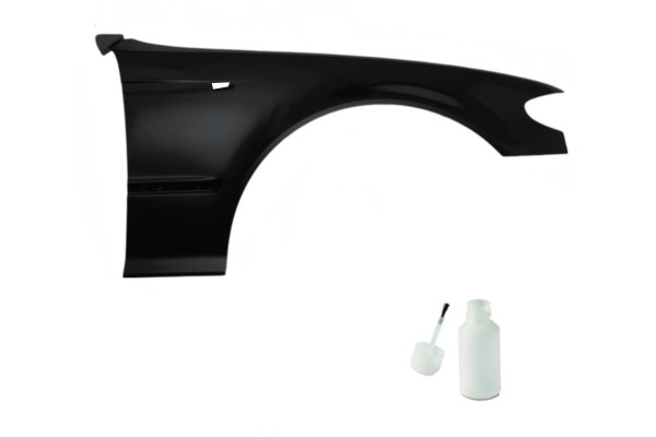 Mudguard BMW 3er E46 Sedan Touring 01 06 color 303 COSMOSSCHWARZ right laki