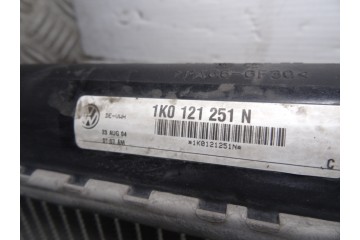 1K0121251N RADIADOR AGUA AUDI A3 SPORTBACK (8PA) 2.0 TDI Ambiente 2004 1K0121251N 209074 AUDI - 1