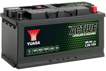 12V 100AH 900A Battery P YUASA ACTIVE LEISURE MARINE L36 100