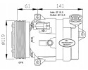 AIR CONDITIONING COMPRESSOR B 95 02 NRF