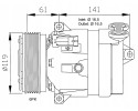 AIR CONDITIONING COMPRESSOR B 95 02 NRF Quality of parts according to GVO Q original with factory logo OEM OES