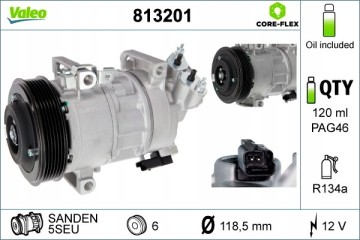 Compressor air conditioning VALEO 813201 Car type cargo vans passenger cars