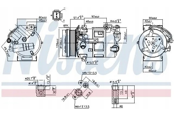 COMPRESSOR AIR CONDITIONING COMPRESSOR 890210 NISSENS Packaging status original