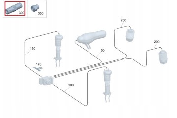 MERCEDES MULTIPLE MODELS AIRMATIC OE compressor cable connector Packaging status original