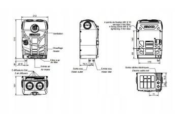 ADDITIONAL UNIVERSAL WATER HEATER 12V 3 5KW Catalog number of the part 22576