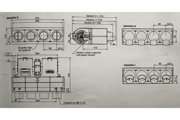 ADDITIONAL HEATER WEBASTO 12V 9 kW TYPE D 60 Catalog number of the part 21410D60
