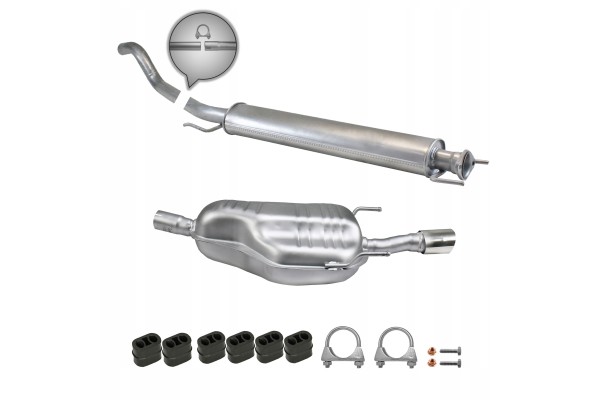 Silencers Opel Astra H GTC 2 0 Turbo 125 KW 2005 Catalog number of the part ZEST 00004