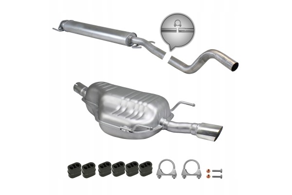 Silencers Opel Astra H GTC 2 0 Turbo 125 KW 2005 Part manufacturer Ferroz Export
