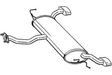 EXHAUST SYSTEM SILENCER REAR HYUNDAI TUCSON KIA SPO COLLISION Assistant 34 Catalog number of the part 165 003
