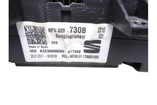 6P0920730B CUADRO INSTRUMENTOS SEAT IBIZA (6P1)