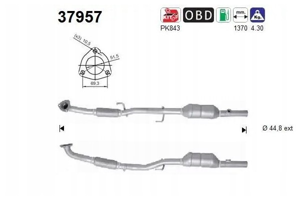 Catalizador AS 37957 usado 2
