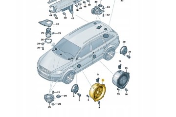 New original Audi Q7 4L0035415A SPEAKER Quality of parts according to GVO O original with manufacturer s logo OE