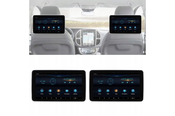 EXTERNAL HEADREST MONITOR ANDROID 9 0 MONITORS MP5 2 32G 1024x600 HD Car type 4x4 SUV