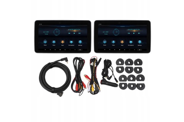 Monitor para Reposacabezas de Coche con Android 9.0, Pantalla Táctil 