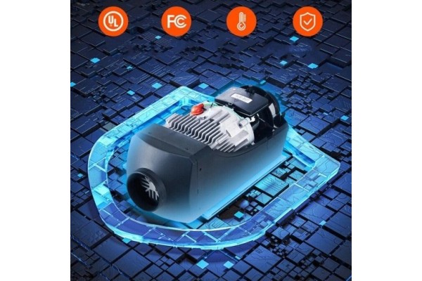 Calefactor estacionario diésel 2kW 12V Fdik con pantalla Lcd y ventilador usado 3