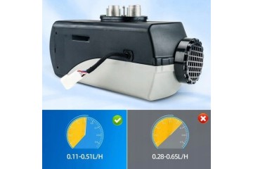 Calefactor estacionario diésel 2kW 12V FDIK con pantalla LCD y ventil