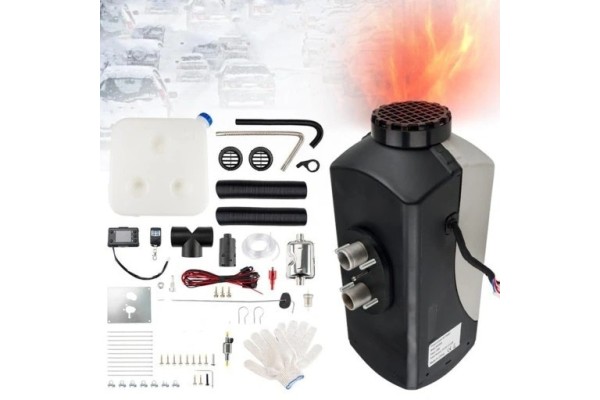 Calefactor estacionario diésel 2kW 12V FDIK con pantalla LCD y ventil