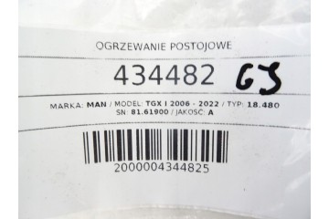 WEBASTO MAN TGX I 81 61900 Van minibus 18 THERMO PARKING HEATER Catalog number of substitutes 81 61900