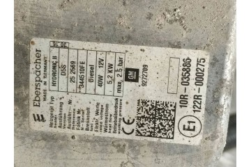 PARKING HEATER WEBASTO RENAULT MASTER III D5S Quality of parts according to GVO O original with manufacturer s logo OE