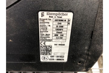 PARKING HEATER WEBASTO DAF XF 1848348 Tractor unit 12 9 Product weight with unit packaging 5 kg